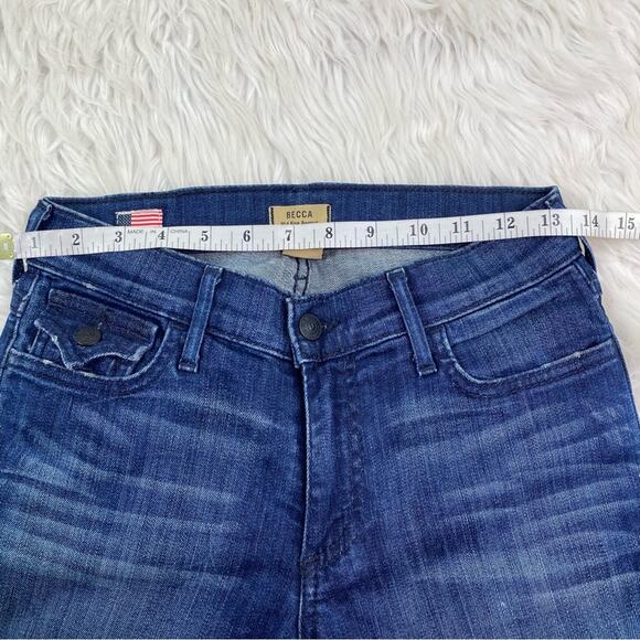 True Religion Women's Becca Midrise Bootcut Blue Size 26 Distressed - Picture 6 of 14